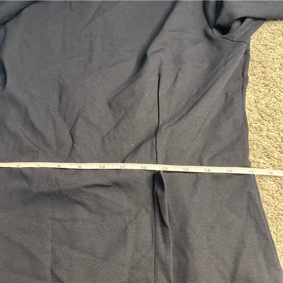 COS Short Sleeve Dress Large Navy knee length midi fit & flare office neutral - Picture 6 of 8